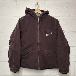 Carhartt Sherpa Lined Hooded Detroit Jacket “Purple”